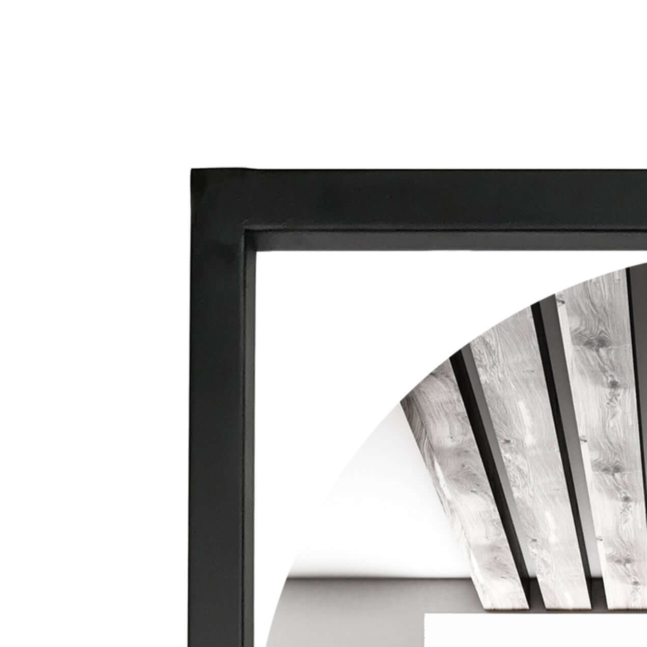 METAL FLOATING ROUND MIRROR