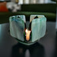 Streaky Glass Candleholder