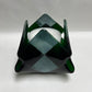 Green Checkerboard Glass Decor