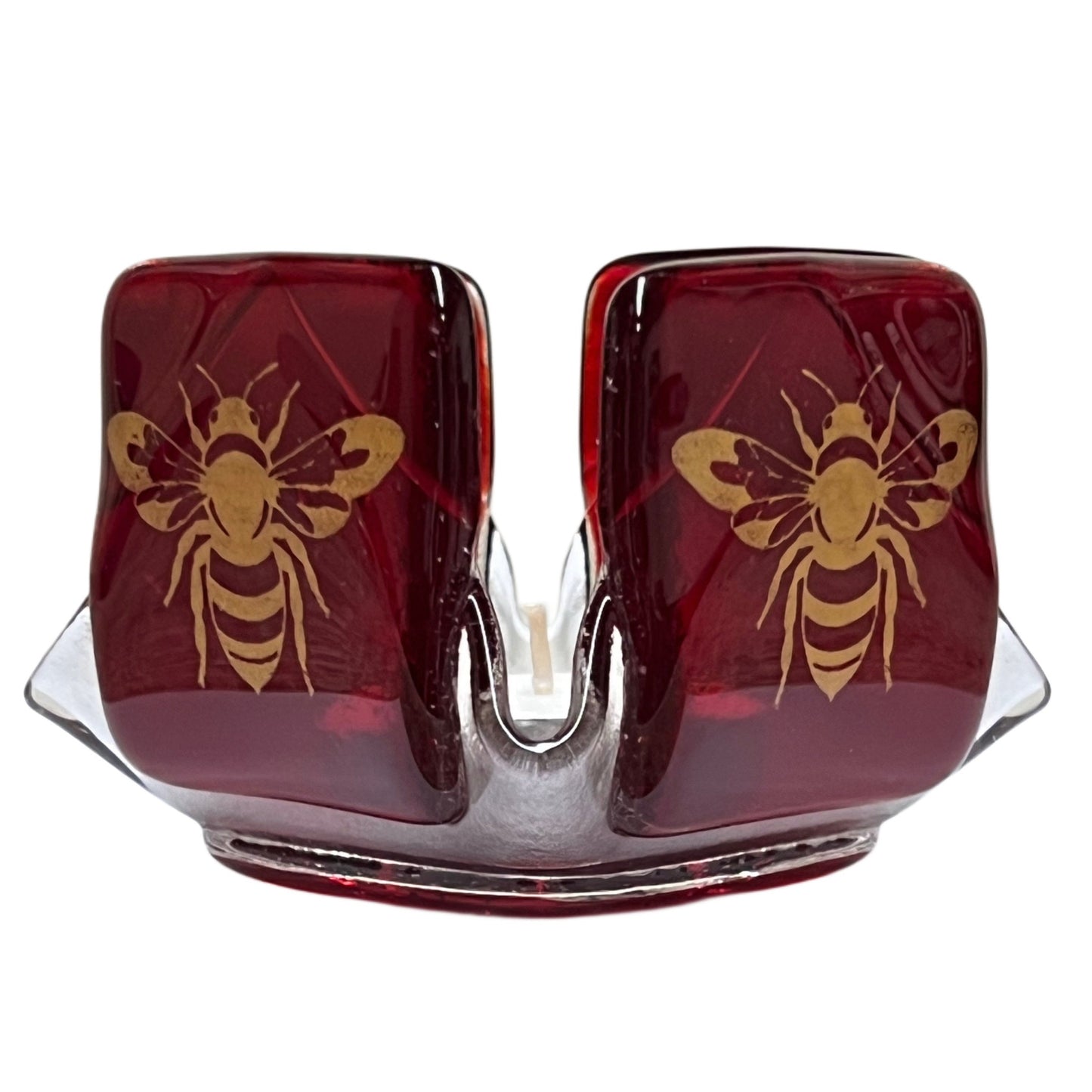 Honeybee in Ruby-Red