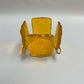 Transparent Yellow Glass Candleholder