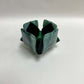 Green Glass Candleholder