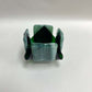 Green Glass Candleholder