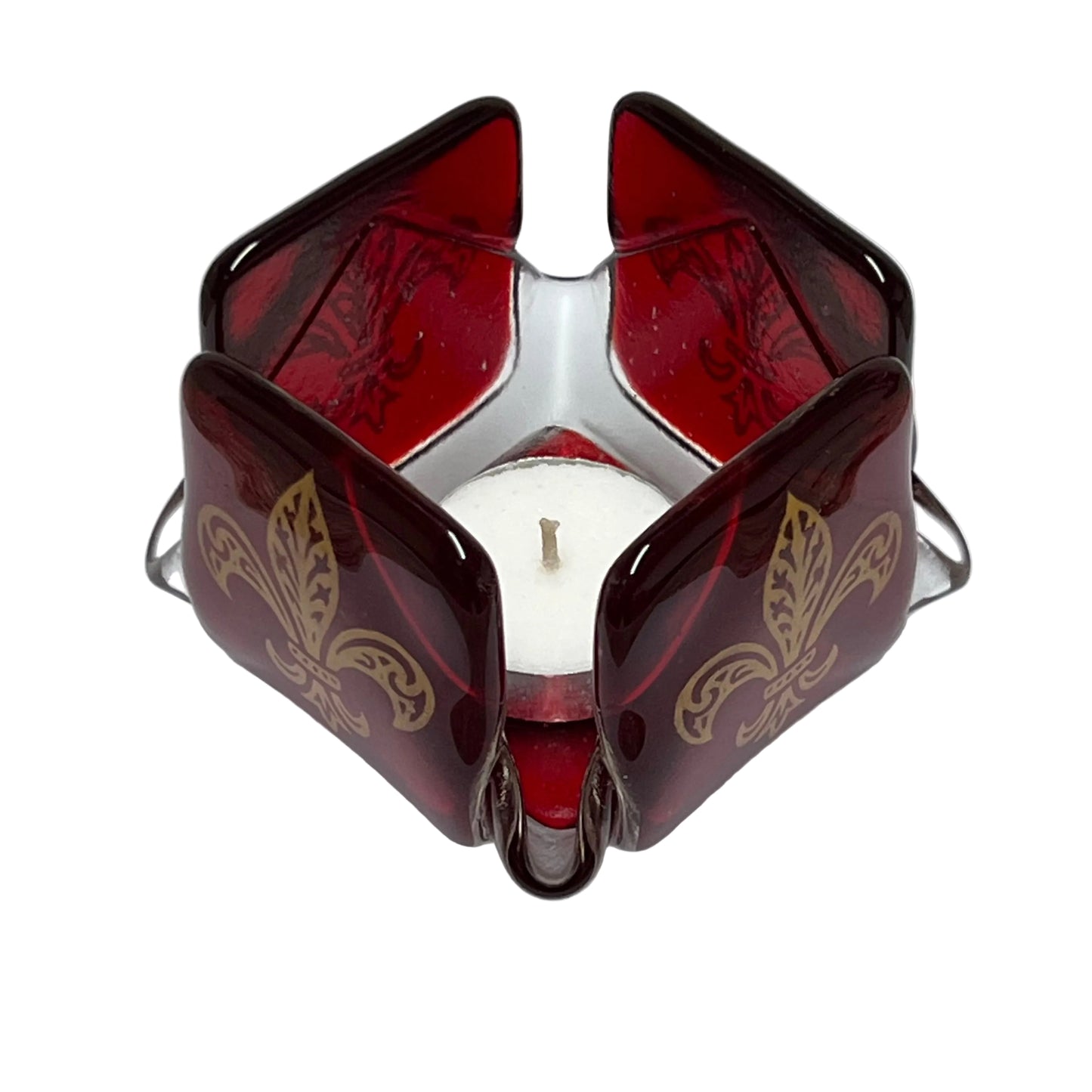 Fleur-De-Lis in Ruby-Red