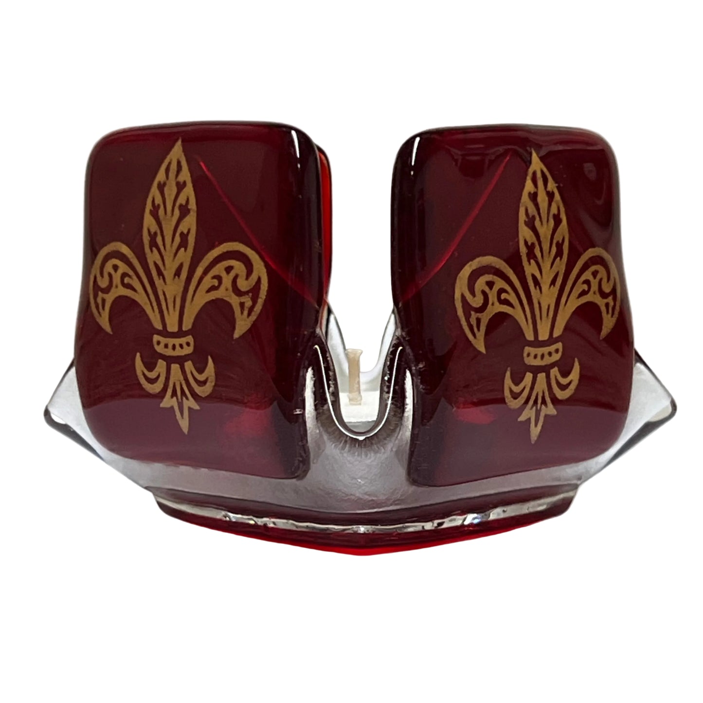 Fleur-De-Lis in Ruby-Red