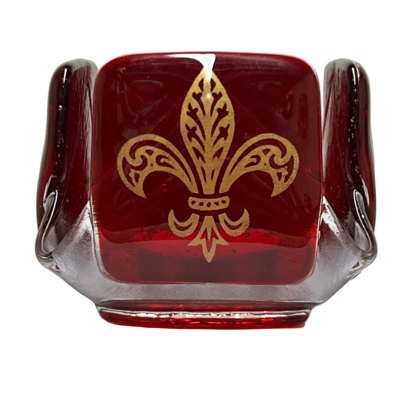 Fleur-De-Lis in Ruby-Red