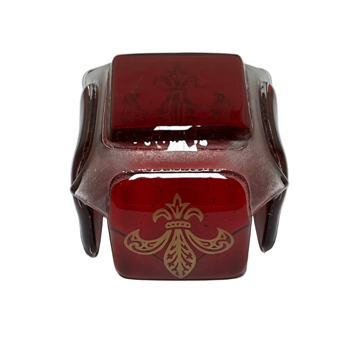 Fleur-De-Lis in Ruby-Red