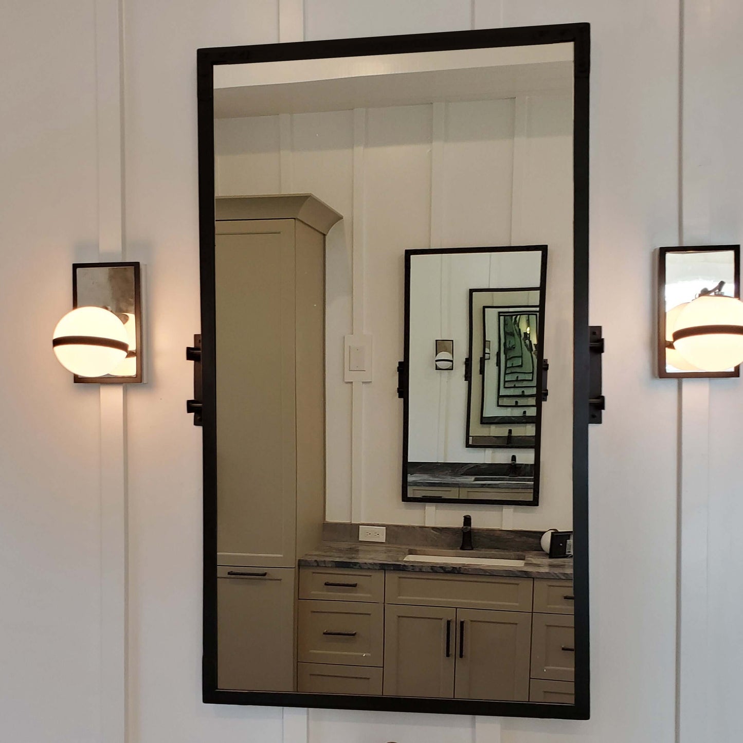 Modern Metal Mirror