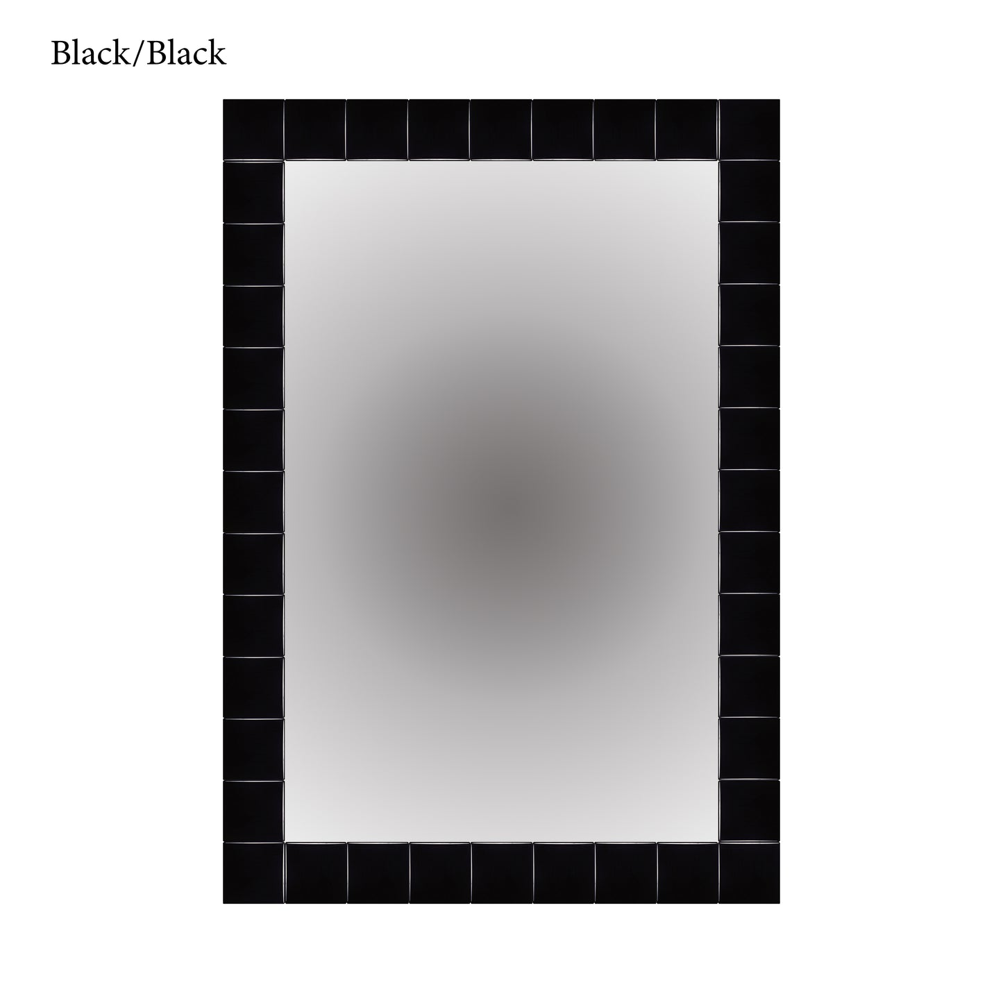 Black and Gray Glass Mirror