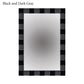 Black and Gray Glass Mirror