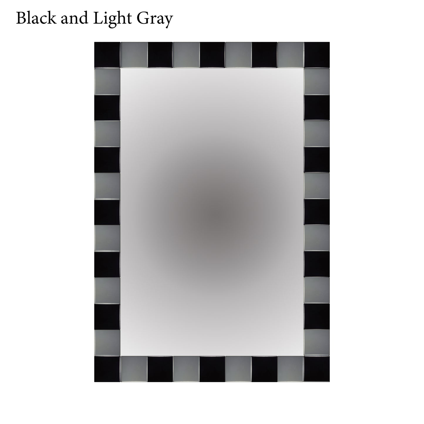 Black and Gray Glass Mirror