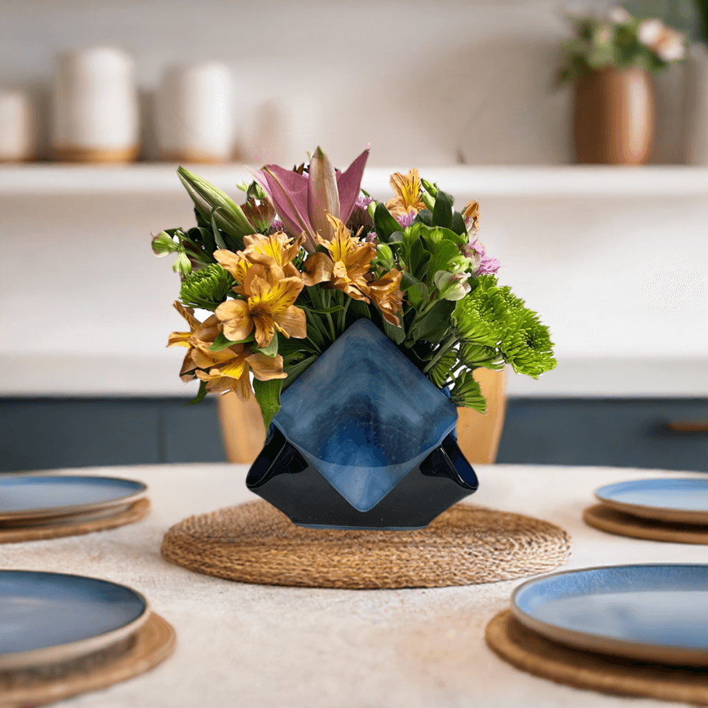 Blue Glass Decor