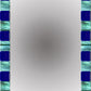 Blue and Green Glass Mirror