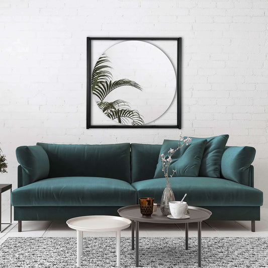 METAL FLOATING ROUND MIRROR